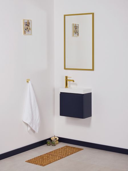 Badmöbel Faros, Breite 40 cm, Marineblau matt, FZ40GN-ADA