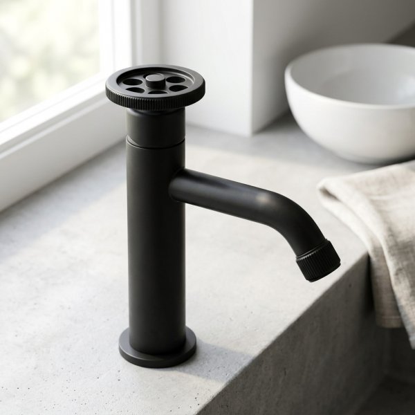 Waschtischarmatur MURO, schwarz matt (BAU722D)