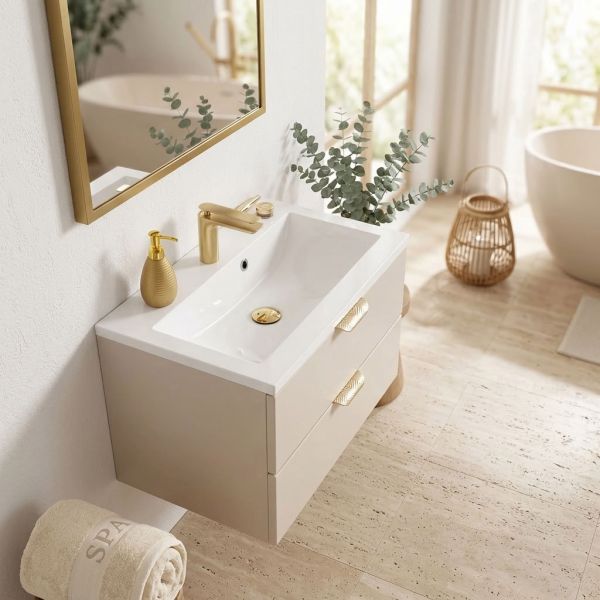 Badmöbel MAGNOLIA 60 cm, sand satiniert
