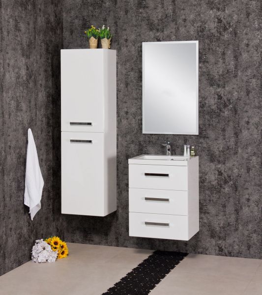 Quentis Badmöbel GENUA 50, 3 Schubladen, weiß (GE5347)