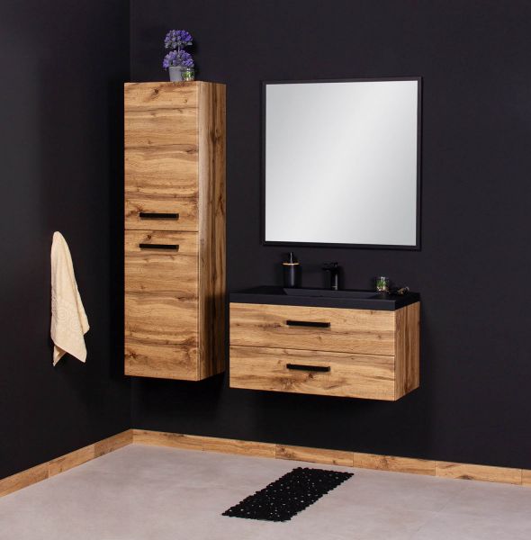 Badmöbel Fokus Loft 80, Eiche Natur, Unterschrank montiert (FKSN80262)