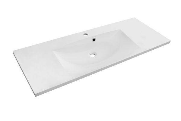 Badmöbel SYDNEY 120 cm, weiß matt, Waschtisch und Unterschrank (montiert)