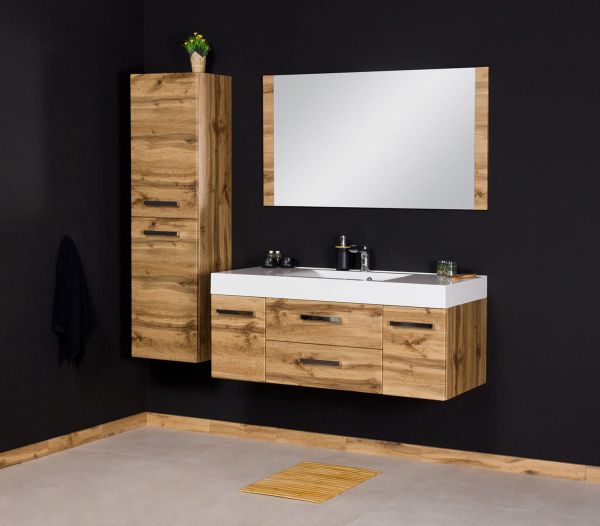 Badmöbel Zeno, Breite 120 cm, Eiche Natur