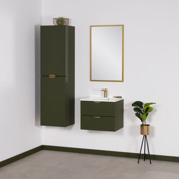 Quentis Badmoebel Set MAGNOLIA 50 cm olivgrün MAG50-OK