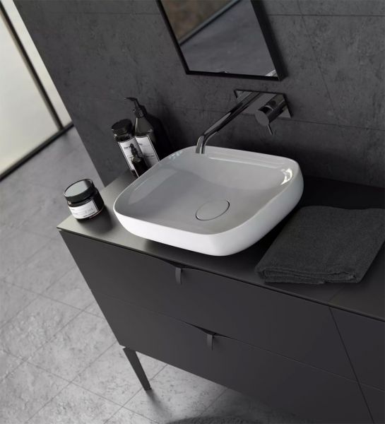 Keramik-Aufsatzwaschtisch PREMIUM B 61 H 12,5 T 40,5cm, weiß