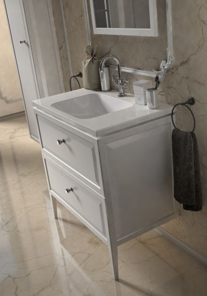 Waschplatzkombination Montebianco 80, Waschbecken CERA 80