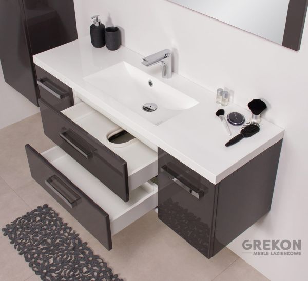 Badmöbel Genua, 120 cm, grafitgrau (GE3266-C)