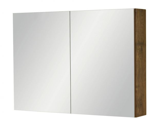 Spiegelschrank Breite 90 cm, Holzdekor antik, SPS9050