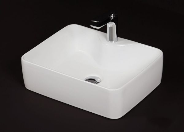 Aufsatz-Waschbecken BRENDO 47, Keramik, weiß