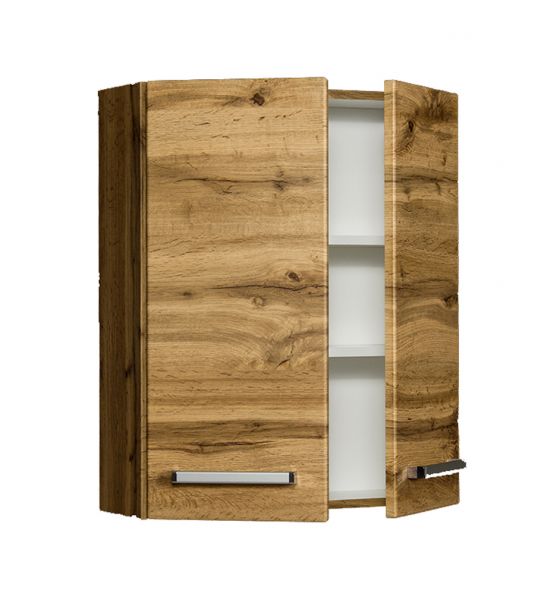 Genua Hängeschrank, Breite 60 cm, 2 Türen, Eiche Natur, GE6062