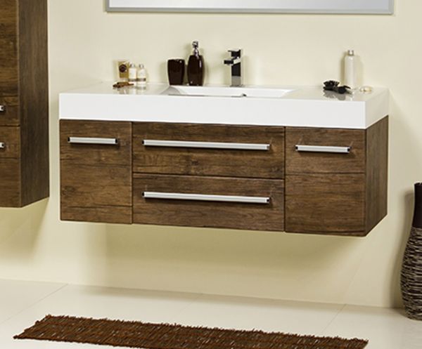 Waschplatz Zeno, Breite 120 cm, Holzdekor antik, ZE1250-E