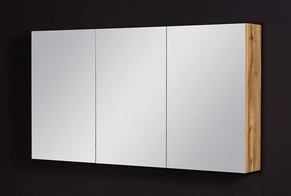 Spiegelschrank Breite 120 cm, Eiche Natur, SPS1262
