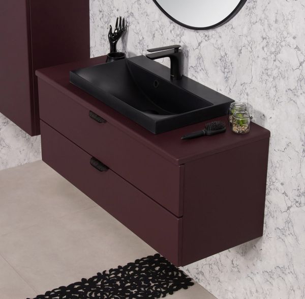 KOHLMANN - Waschtischarmatur EXPERIENCE schwarz matt, Badarmatur Einhebelmischer