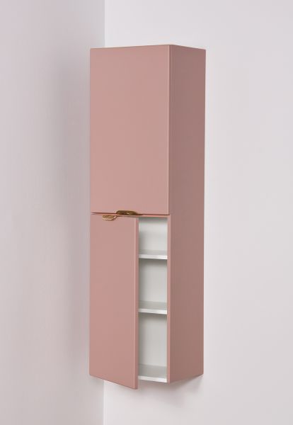 Bad Hochschrank MAGNOLIA, 2 Türen, rosé satiniert, vormontiert