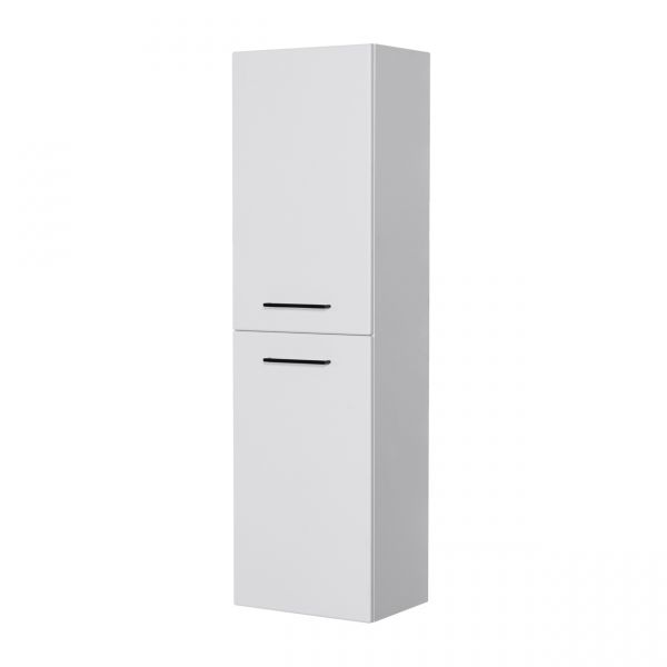Badschrank DOMINO weiß matt Breite 45 cm 2 Türen, vormontiert DOMHSB