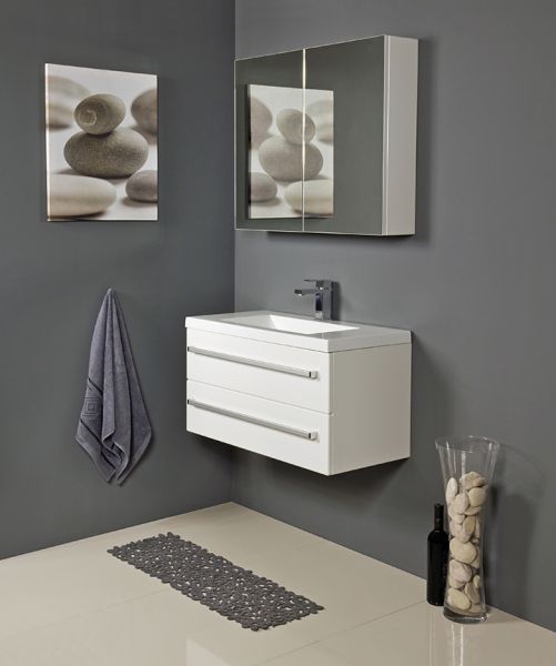 Spiegelschrank Breite 80 cm, weiß (SPS8047)