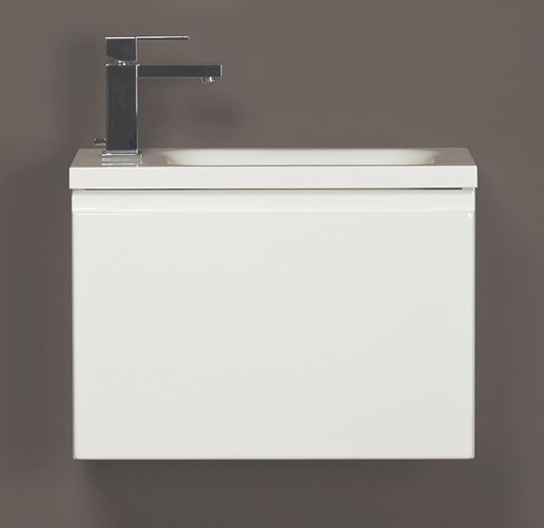 Gäste-WC Badmöbelset Faros 50, weiß glänzend (FZ5010)