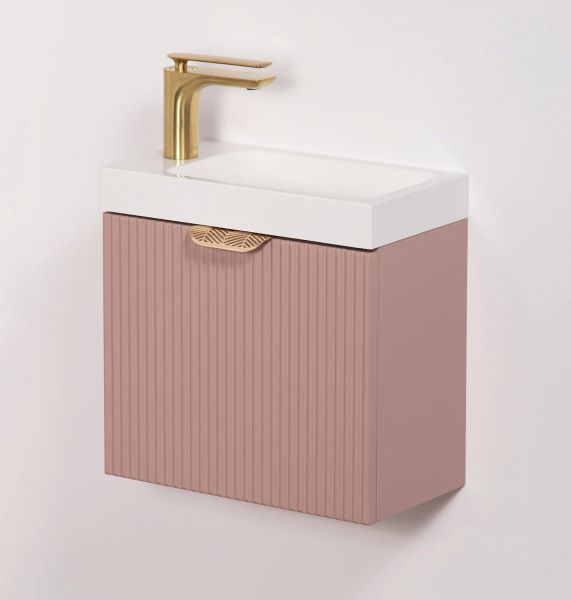 Quentis Gäste-WC Möbel FAROS "ART", Breite 40 cm, rosé (FRC-M40)