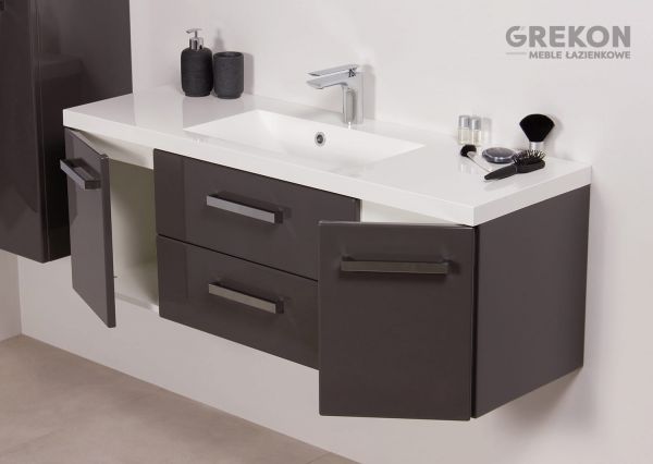 Badmöbel Genua, 120 cm, grafitgrau (GE3266-C)