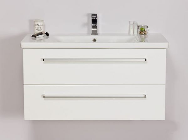Badmöbel Serena, Breite 100 cm, weiß glänzend, SA10247