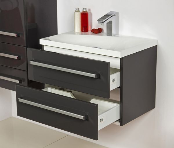 Quentis Waschplatz Melinda, Breite 60 cm, anthrazit, MA6256