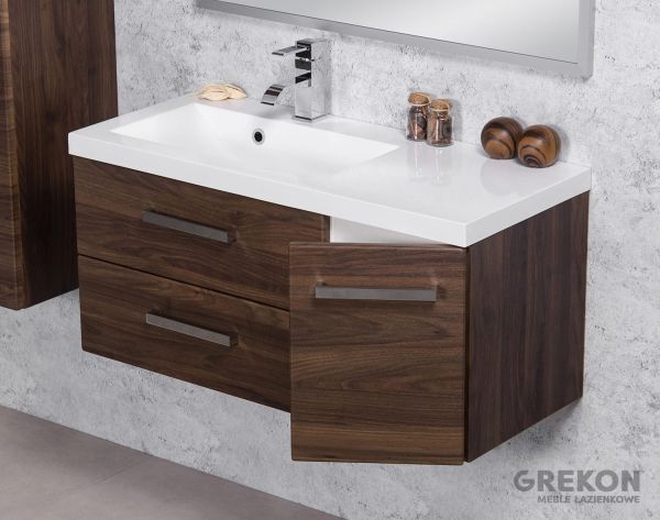 Quentis Waschplatz GENUA 90, Nussbaum (GE92OR)