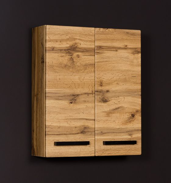 Badschrank Breite 60 cm, Griffe schwarz (GE6062-LOFT)