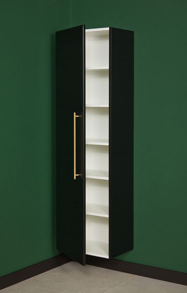 Badschrank Novara, Breite 45 cm, schwarz matt