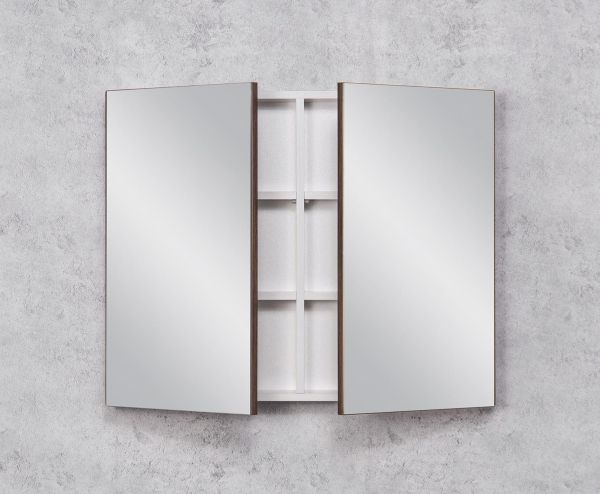 Spiegelschrank Breite 80 cm dunkelnuss SPS80OR