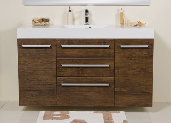 Waschplatz Zeno Breite 140 cm, Holzdekor antik, ZE1450-E-3S