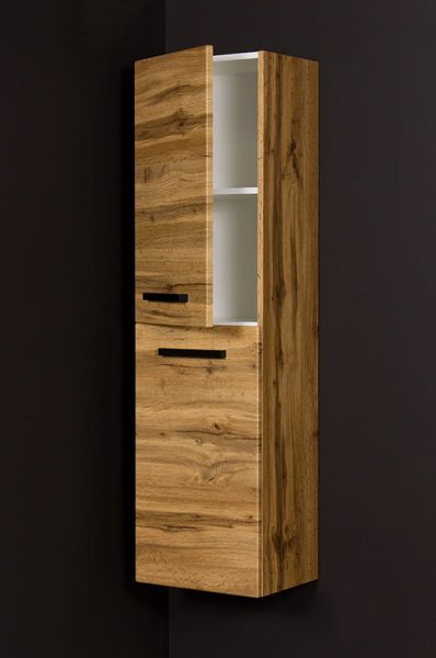 Badschrank SUSAN-LOFT mit Wäschekorb (HSG62WK-L)