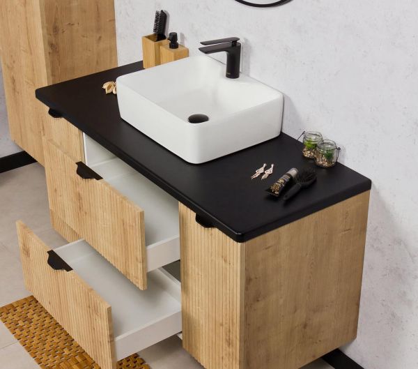 Aufsatzwaschbecken BRENDO 47, Keramik, weiß