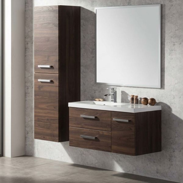 Badmöbelset GENUA Breite 90 cm mit Hochschrank
