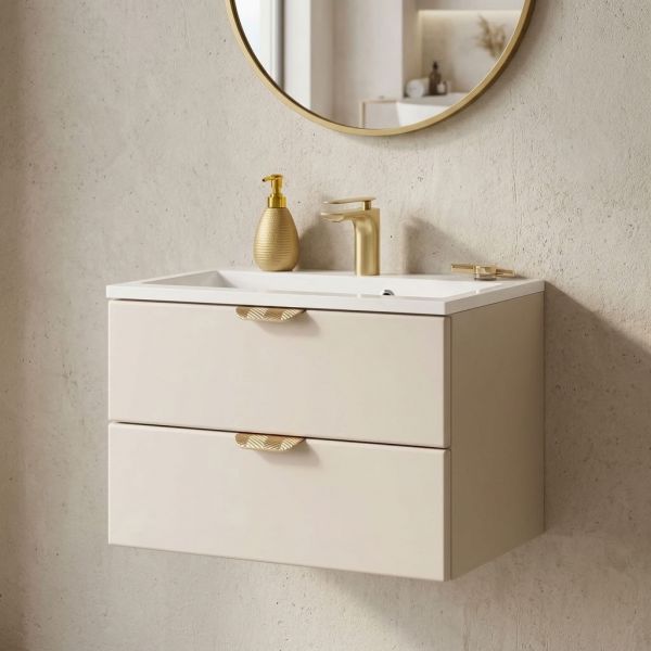 Badmöbel MAGNOLIA 60 cm, sand satiniert