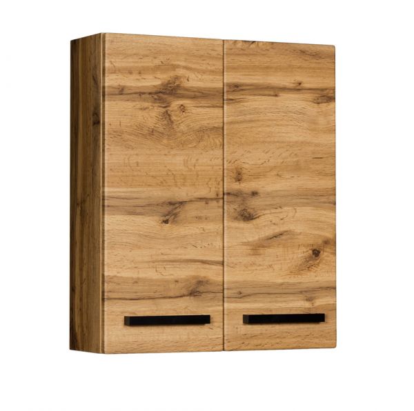 Badschrank Breite 60 cm, Griffe schwarz (GE6062-LOFT)