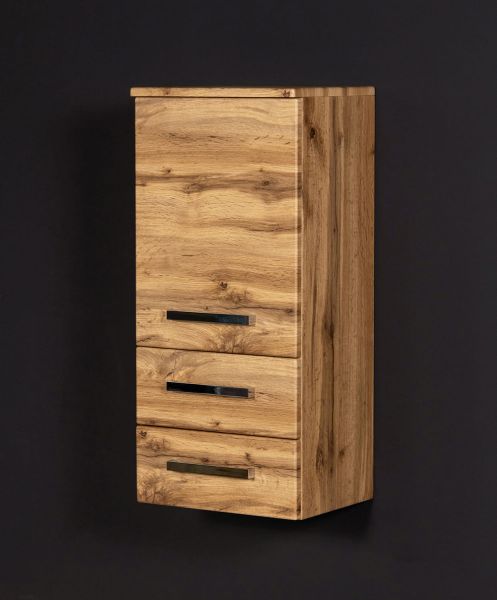 Badschrank Midi, 1 Türe, 2 Schubladen, Eiche Natur