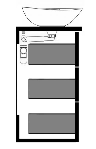Preloc Raumspar-Siphon