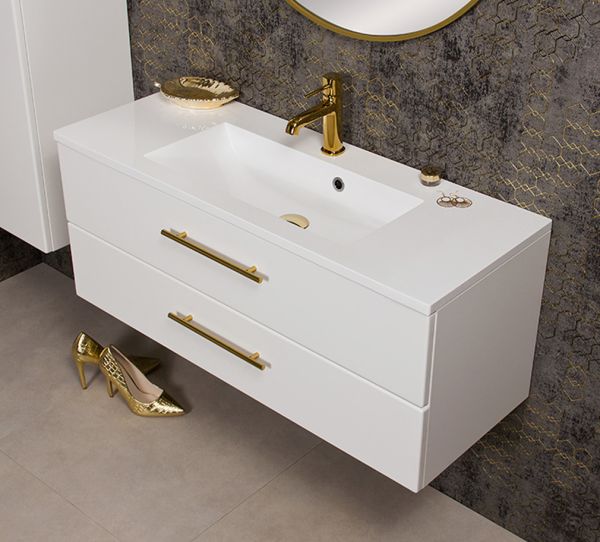 Badmöbel Belli, Breite 100 cm, weiß matt, BL1047