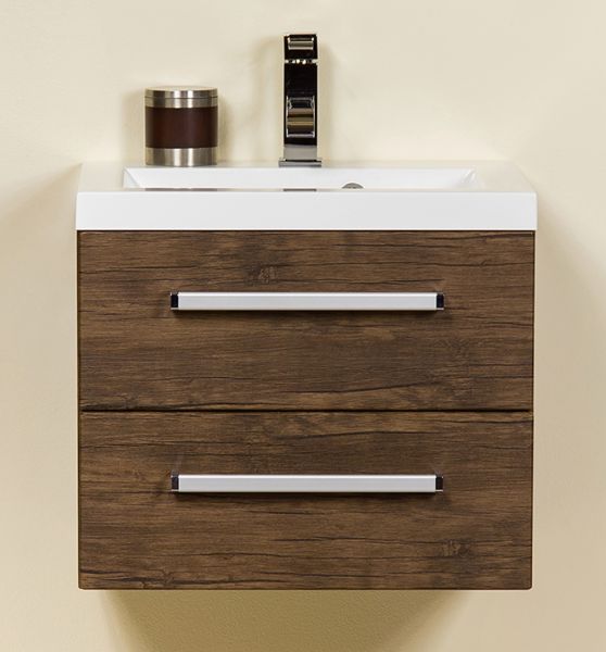 Quentis Badmöbel Genua, Breite 50 cm, Holzdekor antik, GE5250