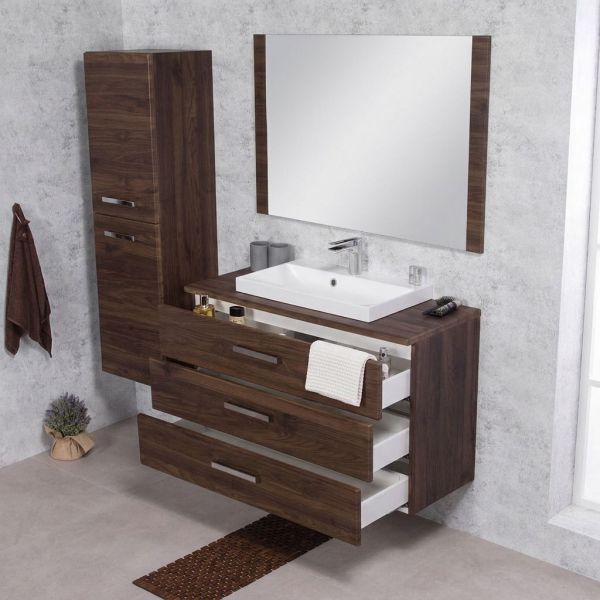Badmöbel Susan Breite 100 cm mit passendem Hochschrank